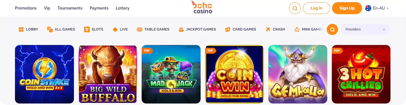 Play at Boho Casino with payments via Google Pay