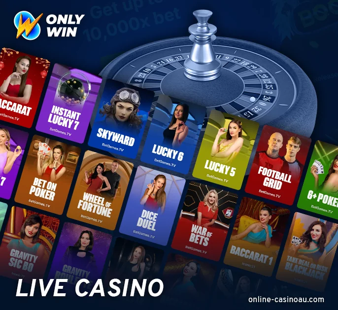 Play live games at Onlywin casino