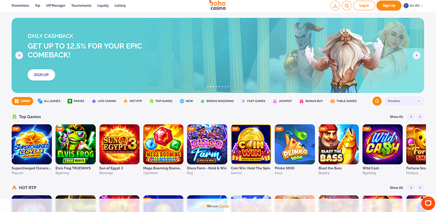 Boho casino review for players from Australia