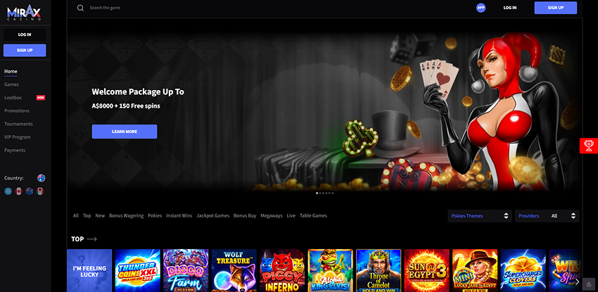 Mirax casino review for players from Australia