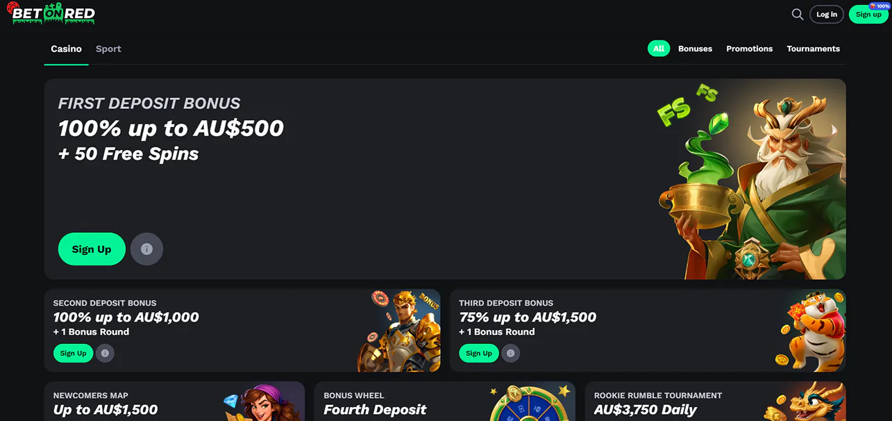 Bonuses and promotions on Betonred casino