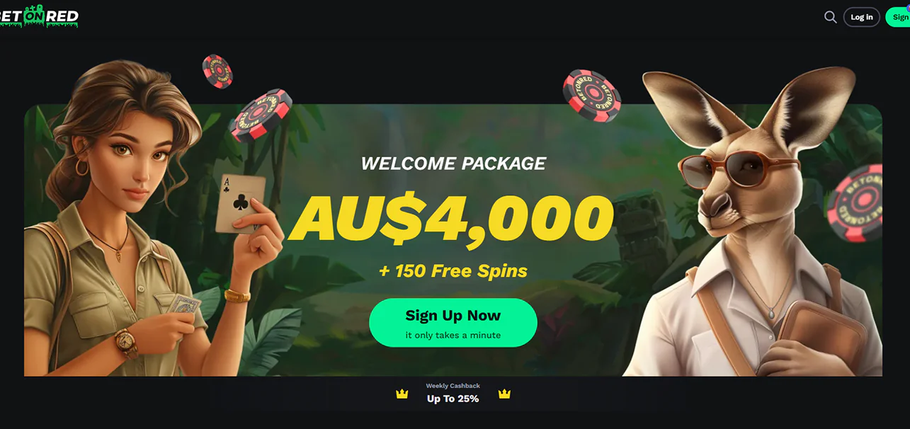 Betonred casino main page in Australia
