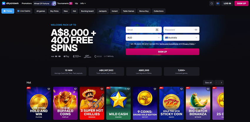 Skycrown casino review for players from Australia